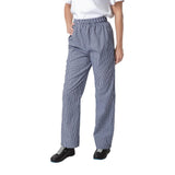 Pantalon de cuisine mixte Whites Vegas petits carreaux bleu et blanc - NISBETS