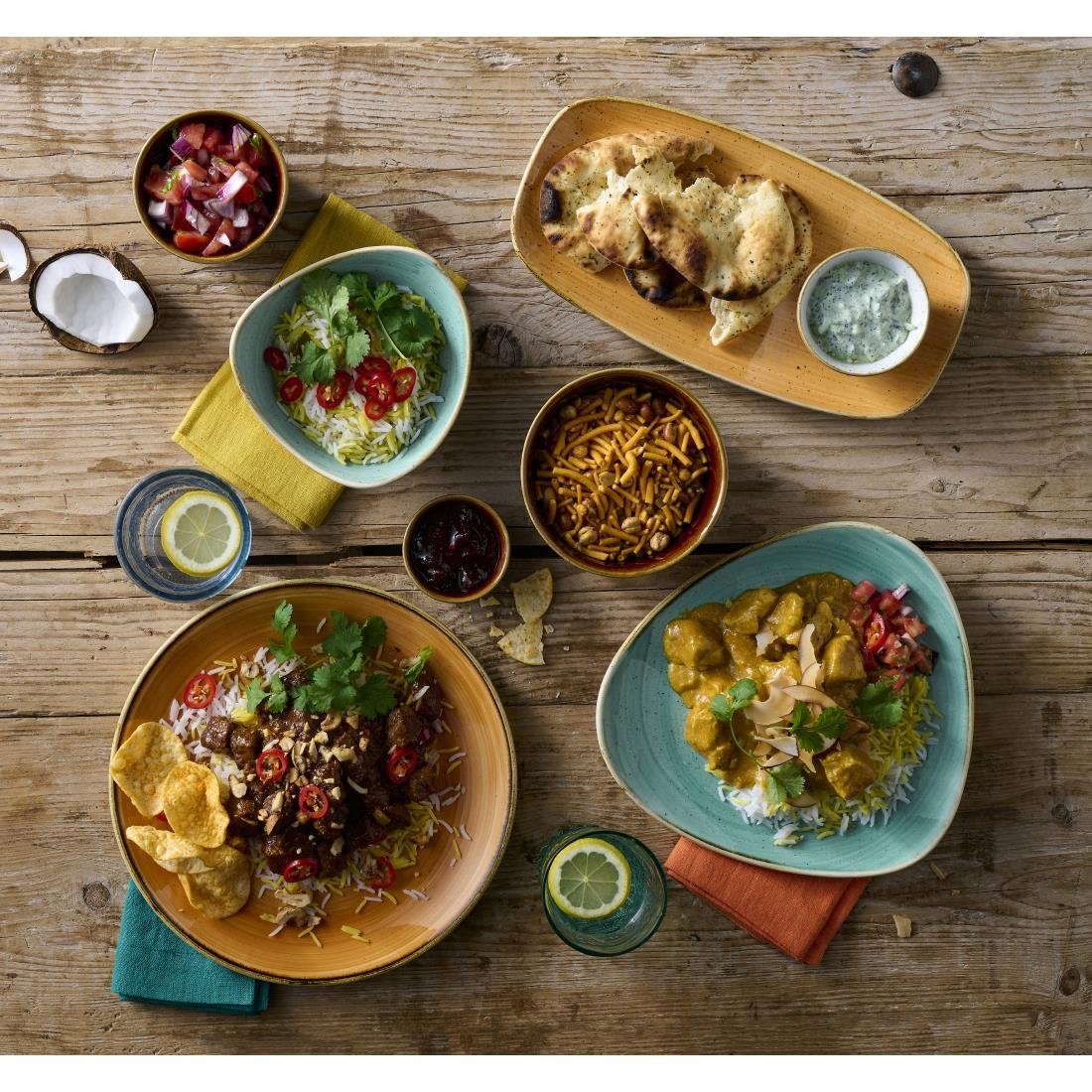 Bols Churchill Stonecast Tangerine 182mm (Lot de 12)