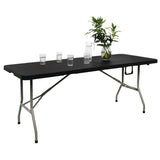 Table pliante rectangulaire Bolero noire 1,8 m - NISBETS