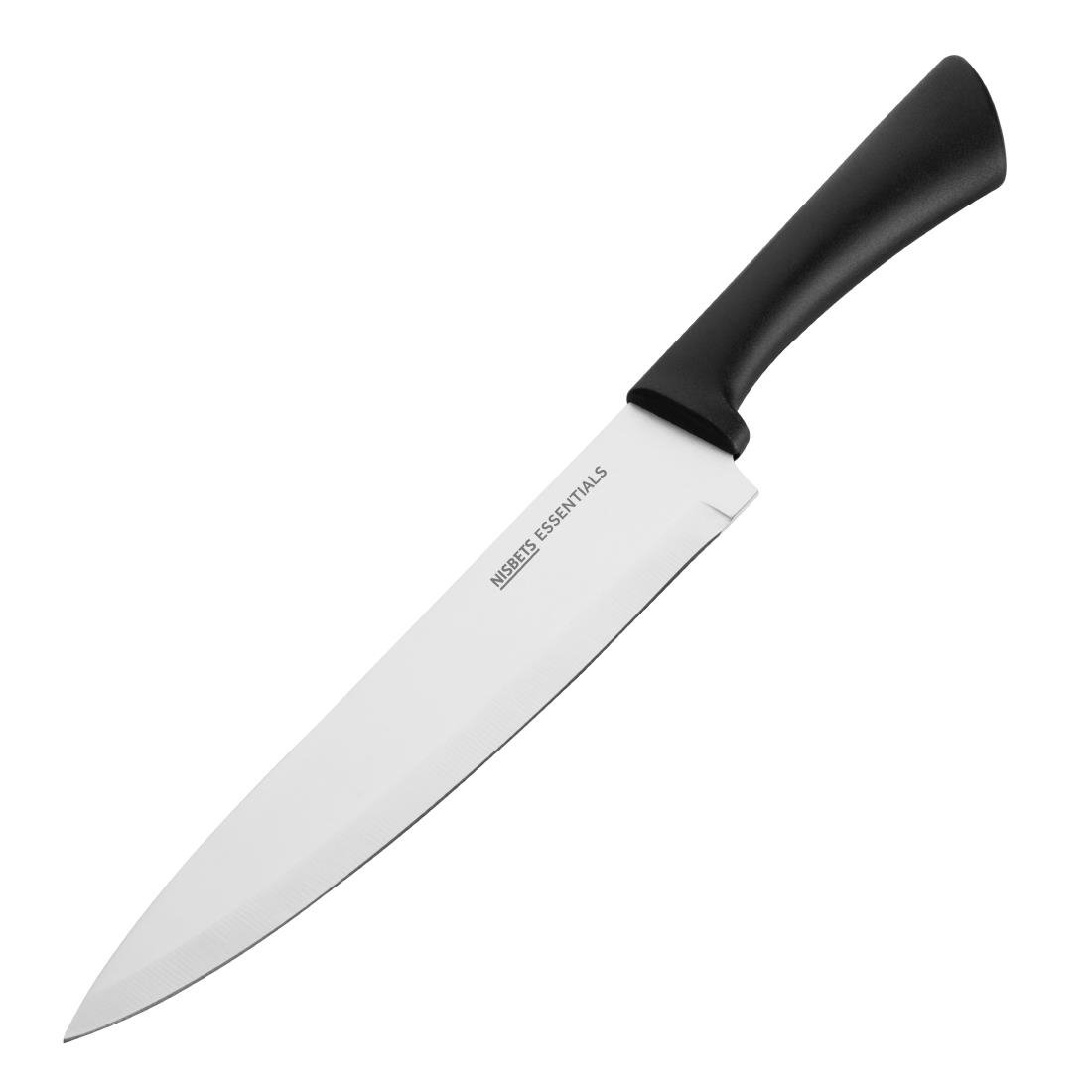Couteau de cuisine Nisbets Essentials noir 20 cm - NISBETS