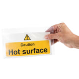 Signalétique attention surface chaude Vogue (en anglais) - NISBETS