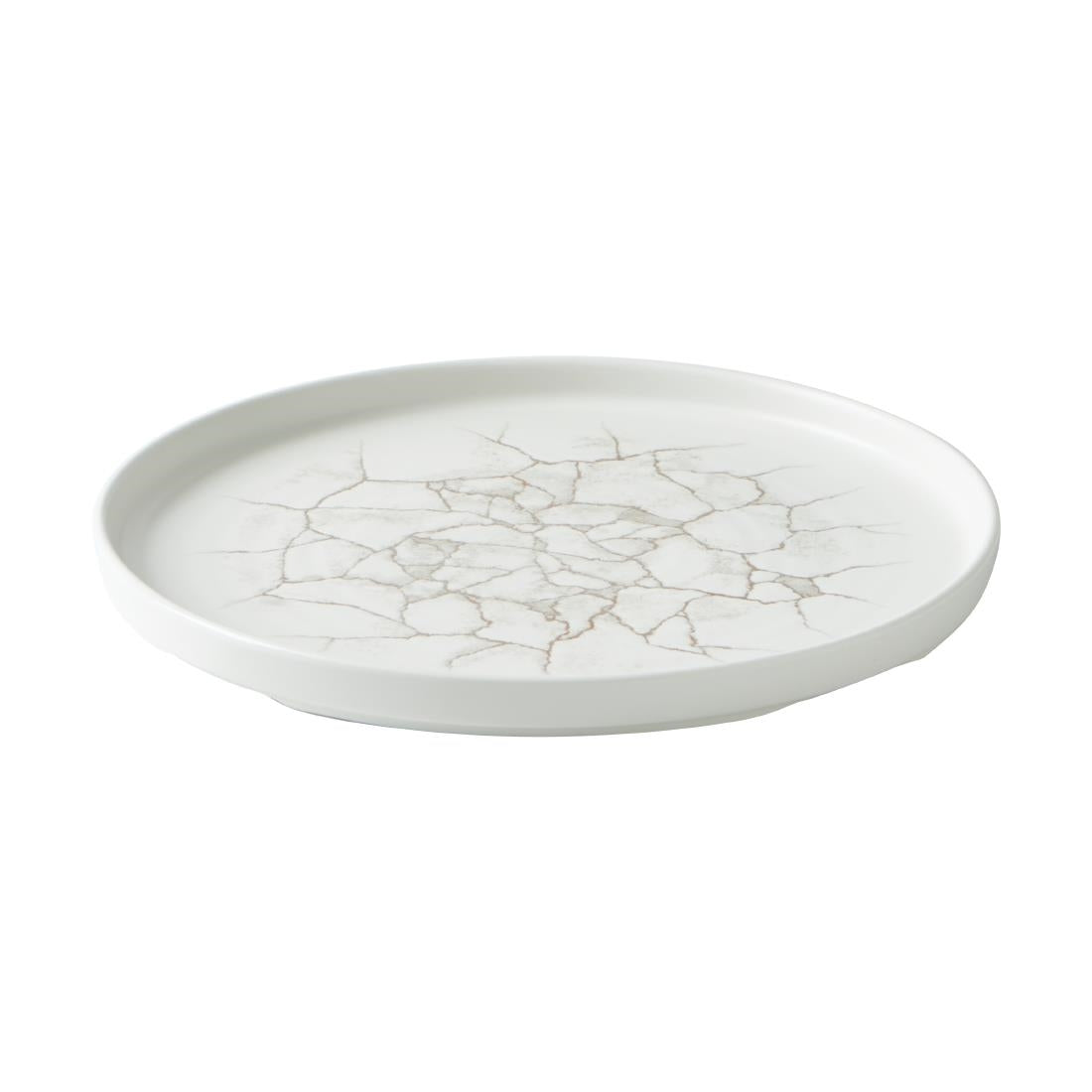 Assiettes avec rebord Churchill Studio Prints Kintsugi Agate Grey 260mm (Lot de 6)