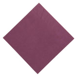Serviettes restaurant 3 plis pliage 1/8 Duni prune 40x40cm (lot de 1000) - NISBETS