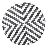 Tabourets de bar en rotin PE style parisien Bolero noirs (lot de 2)