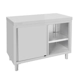 Armoire sur pieds en acier inoxydable Vogue 900x1200x600mm