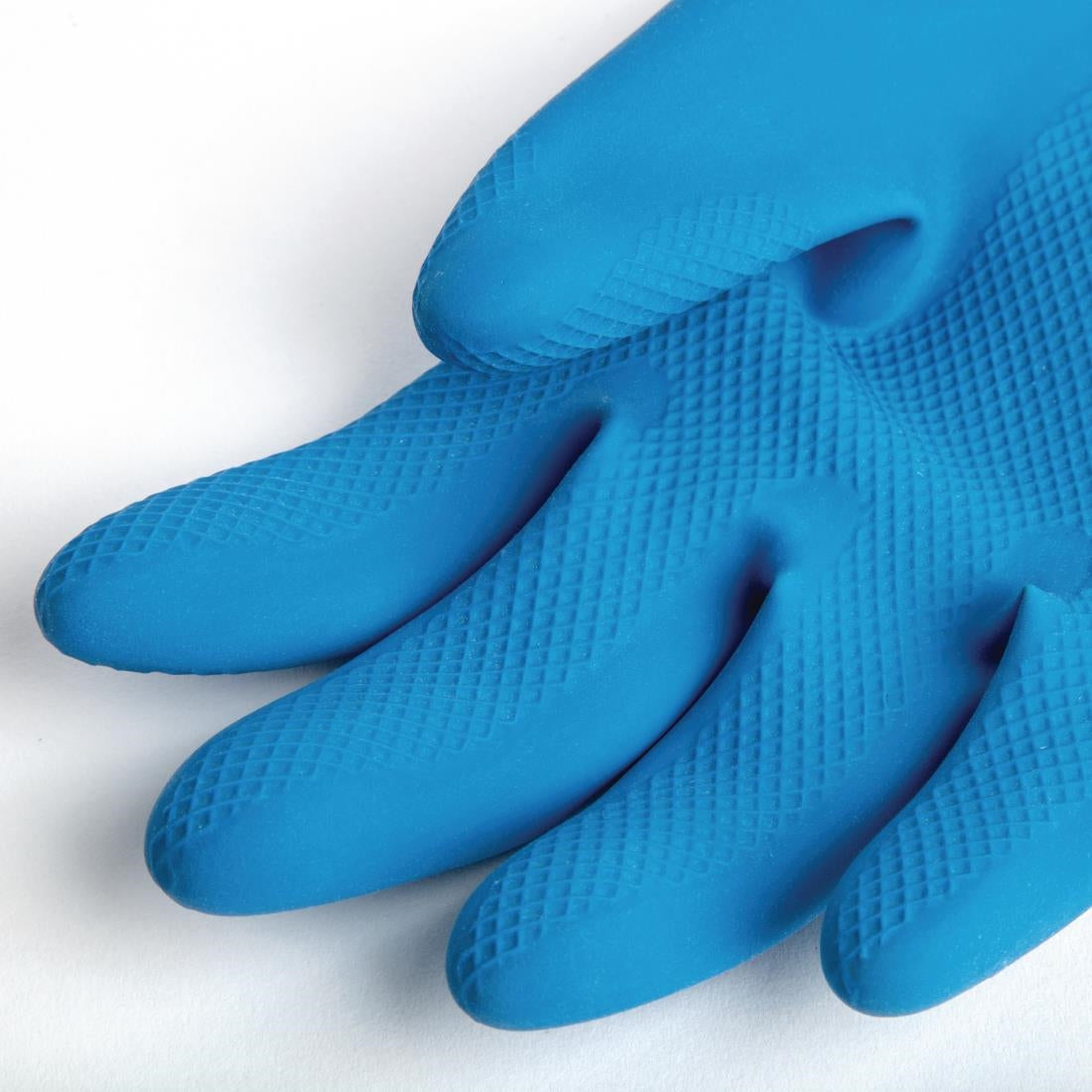 Gants étanches protection chimique légère bleus et jaunes Mapa Alto 405 - NISBETS