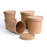 Pots à soupe compostables en PLA Fiesta Compostable 118 mm - 73,8 cl (Lot de 500) - NISBETS