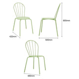Chaises Bolero Adeline vert clair (lot de 4) - NISBETS