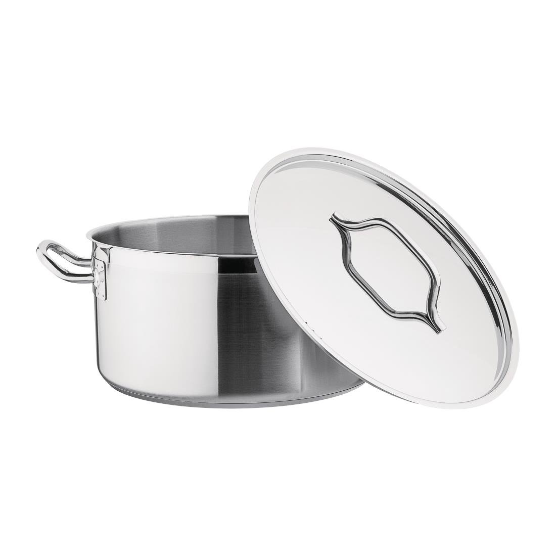 Braisière inox avec couvercle Nisbets Essentials 32 cm