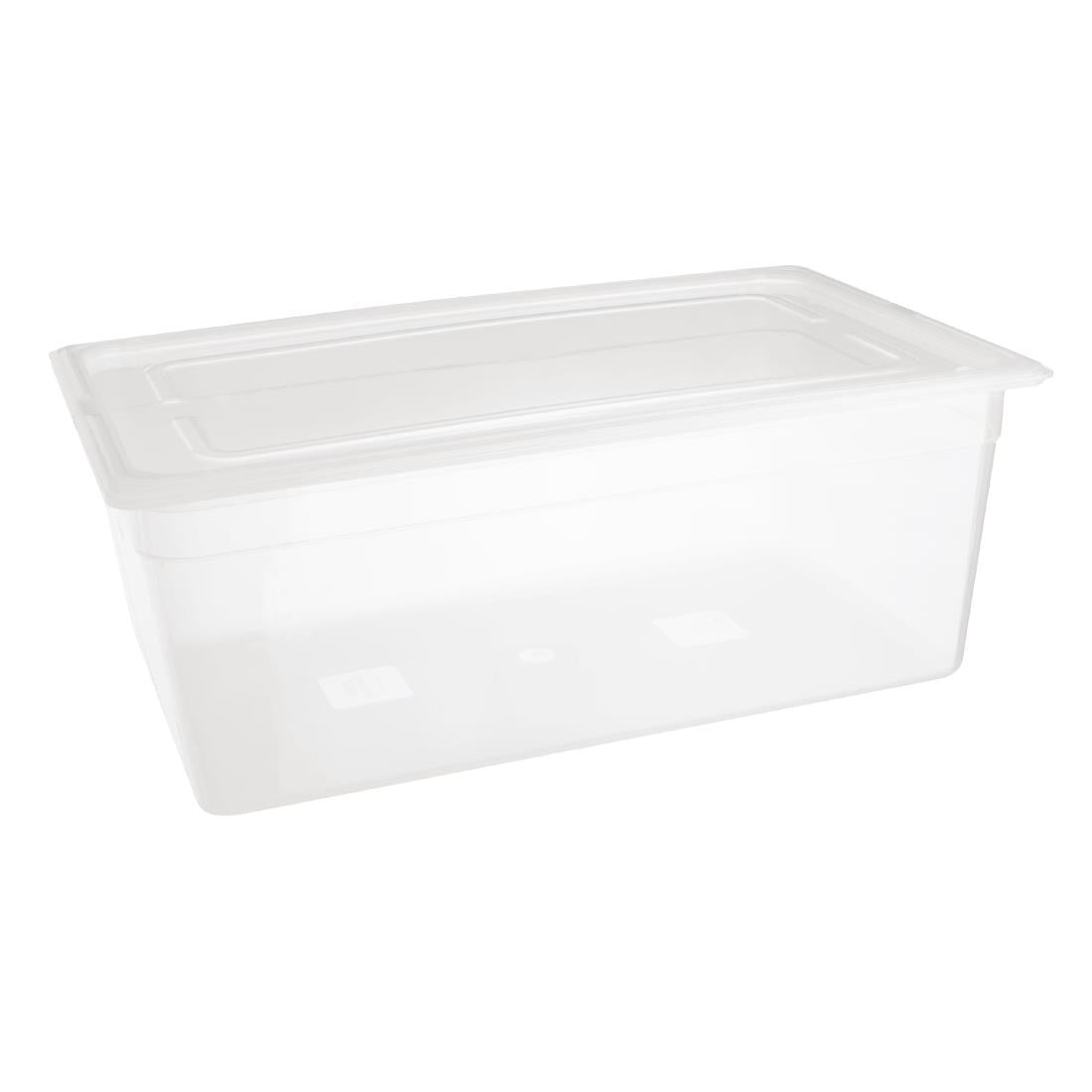 Bac en polypropylène GN 1/1 sans couvercle Nisbets Essentials 200mm