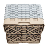 Casier à verres 36 compartiments Camrack Cambro beige hauteur max 298mm - NISBETS
