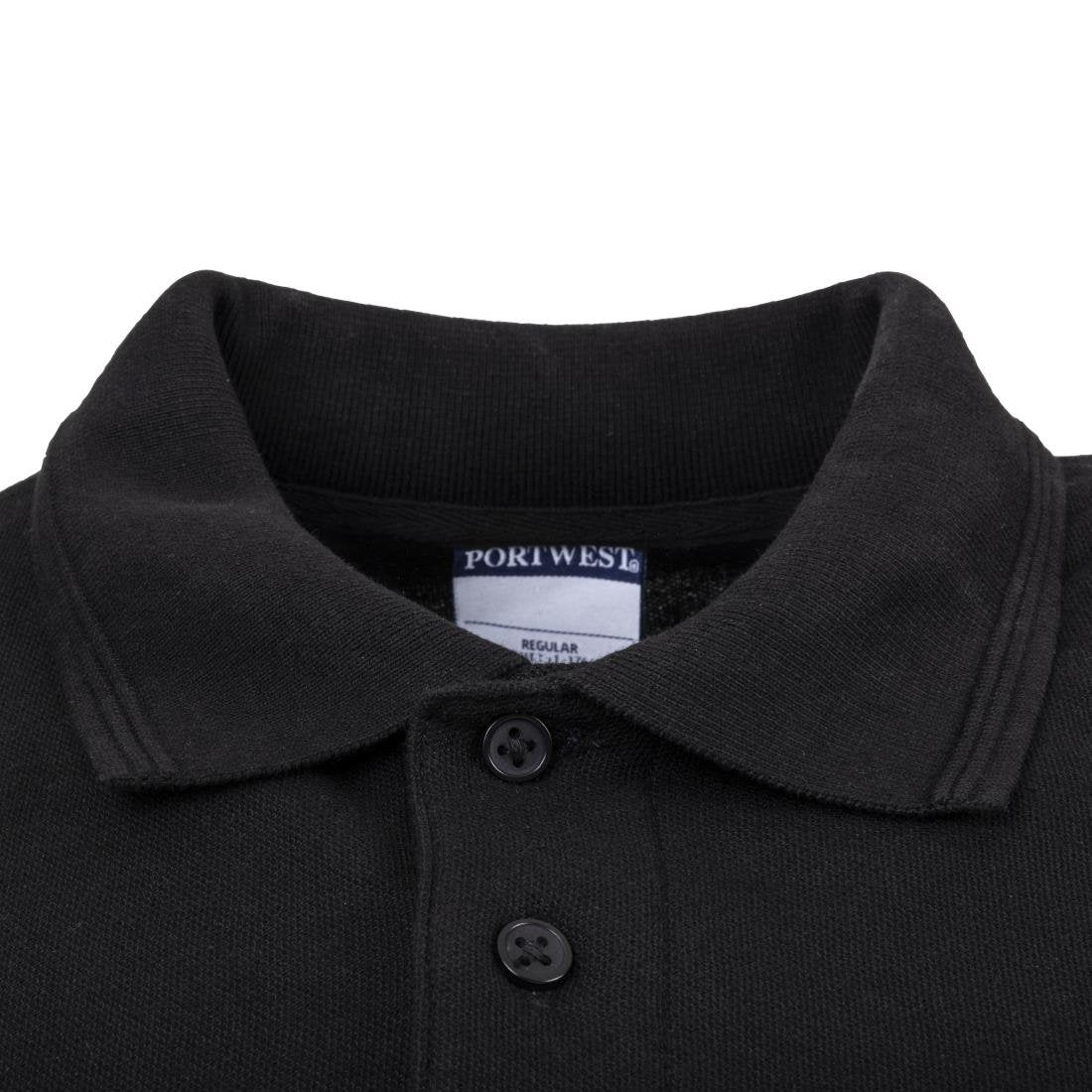 Polo mixte noir L - NISBETS