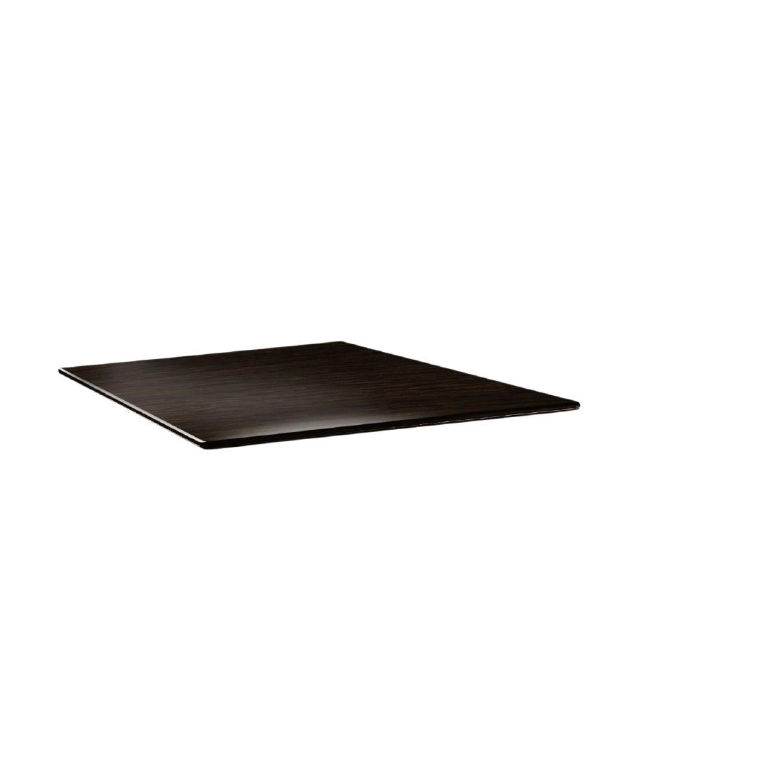 Plateau de table carré Topalit Smartline 70x70cm wengé - NISBETS