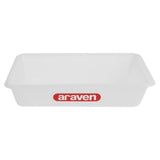 Bac alimentaire peu profond Araven transparent 300mm