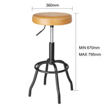 Tabouret de bar en PU Bolero Brooklyn caramel