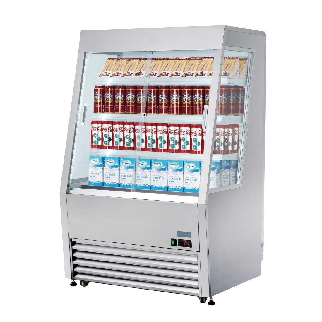 Vitrine réfrigérée libre-service économe en énergie Polar série G 390L