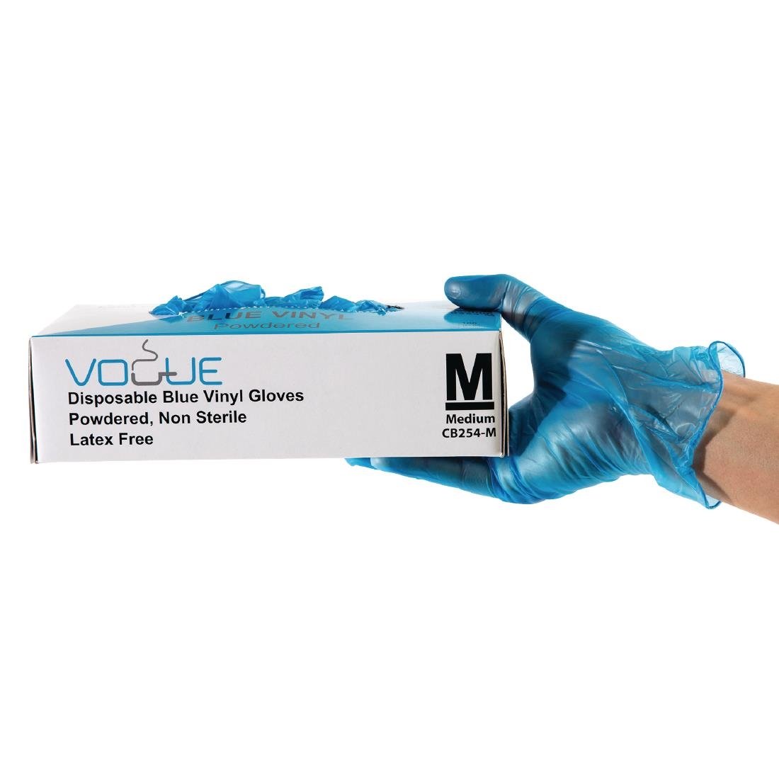 Gants bleus en vinyle - NISBETS