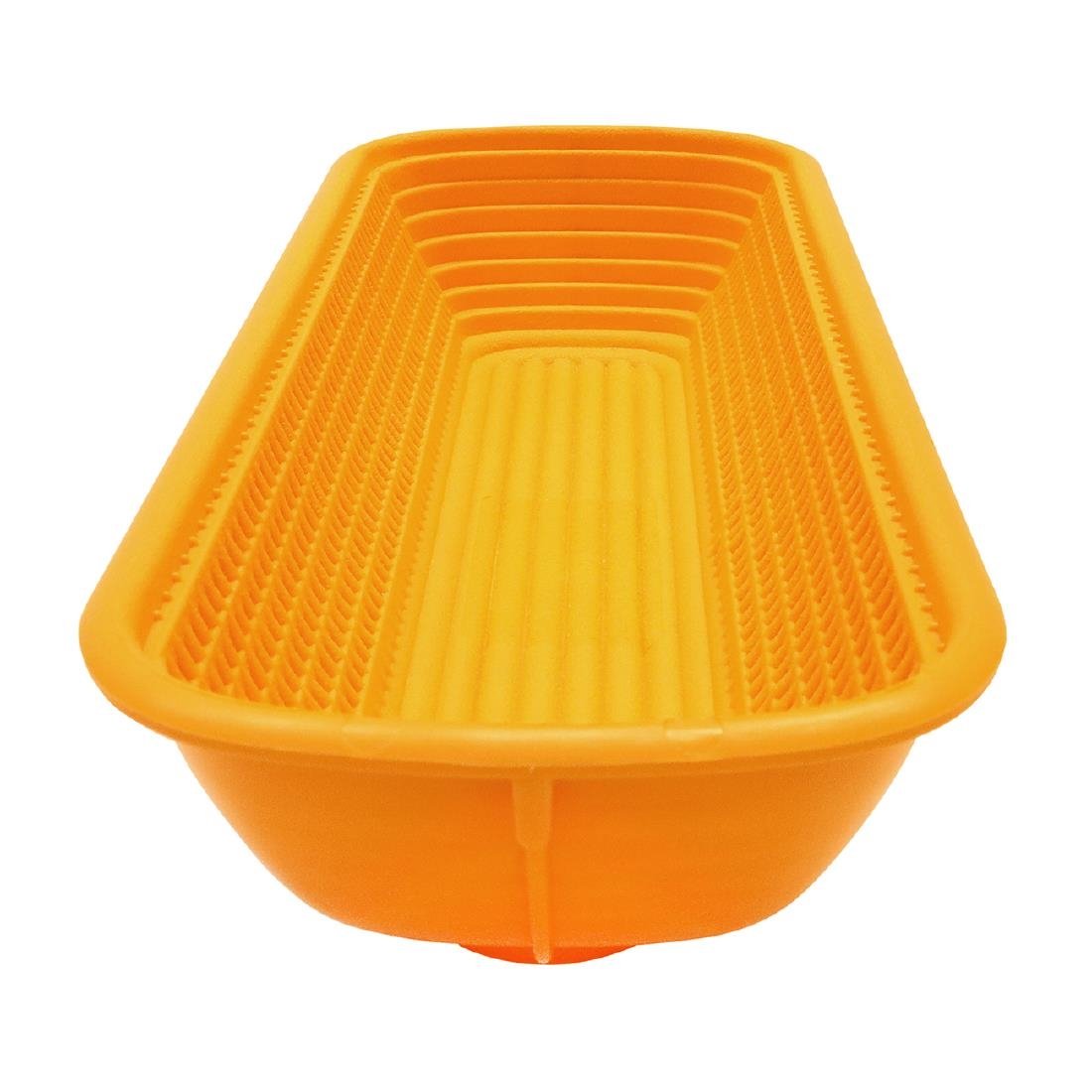 Panier de fermentation rectangulaire Schneider orange 1kg - NISBETS
