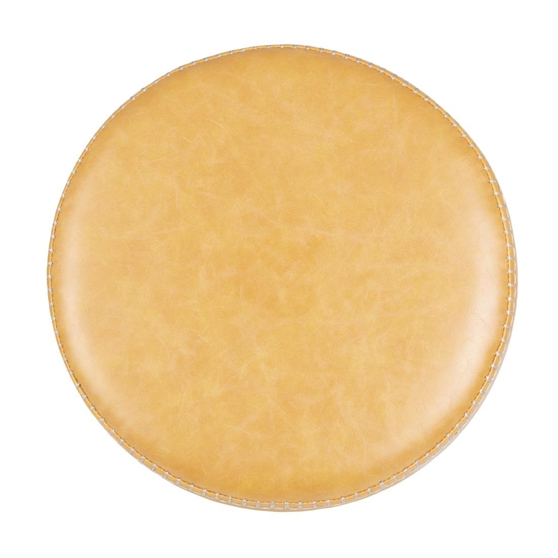 Tabouret de bar en PU Bolero Brooklyn caramel