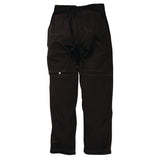 Pantalon de cuisine mixte Baggy Chef Works noir L - NISBETS