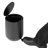 Poubelle à pédale ronde Jantex noire 5L