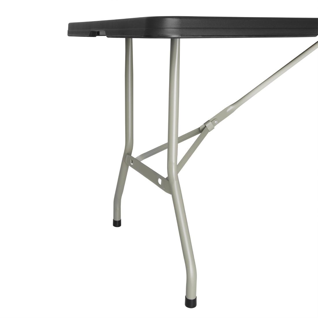 Table pliante rectangulaire Bolero noire 1,8 m - NISBETS