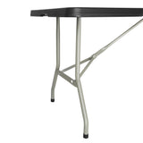 Table pliante rectangulaire Bolero noire 1,8 m - NISBETS
