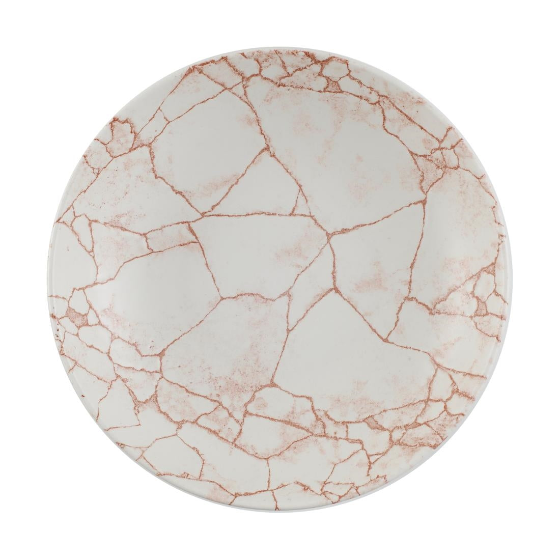 Assiettes coupes rondes Churchill Studio Prints Kintsugi Evolve Coral 248mm (Lot de 12)