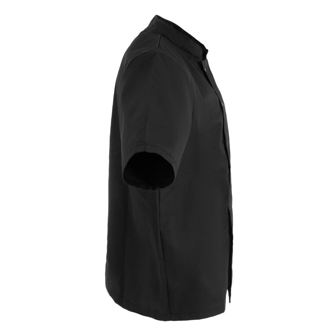 Veste de cuisine mixte Whites Vegas manches courtes noire - NISBETS