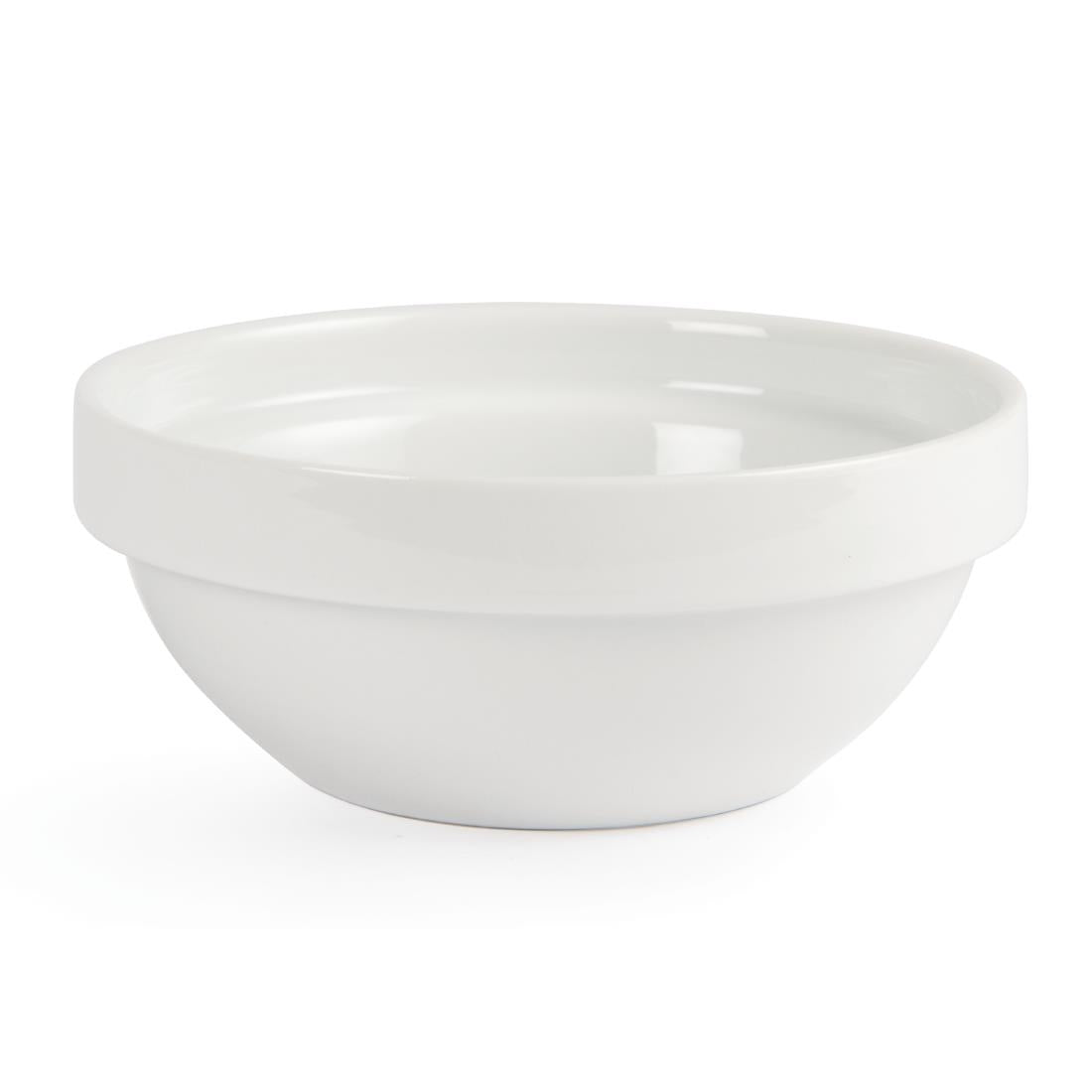 Bols empilables Olympia Whiteware 130mm (lot de 12) - NISBETS