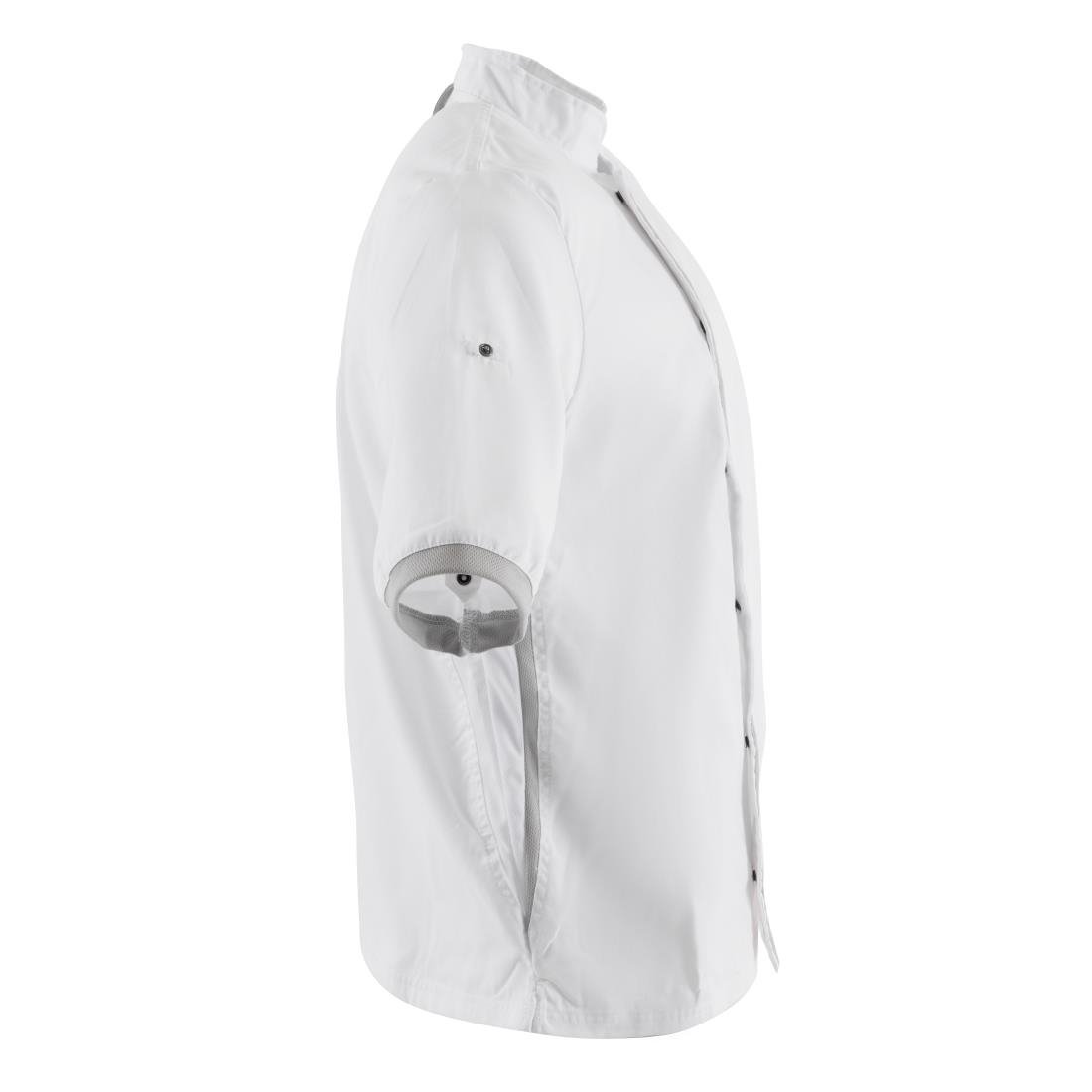 Veste de cuisine blanche à manches courtes Southside - NISBETS