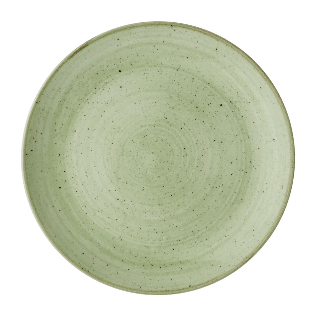 Assiettes avec rebord Churchill Stonecast Sage Green 217mm (Lot de 12)