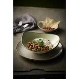 Bols triangulaires Churchill Stonecast Raw Green Lotus 229mm (Lot de 12)