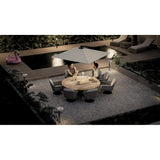 Lampe de table LED sans fil blanche à intensité variable Securit Georgina avec câble de chargement magnétique - NISBETS