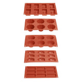 Plaque de 9 moules à gâteau en silicone Vogue