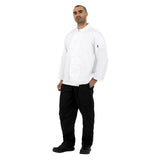 Veste de cuisine mixte Whites Vegas manches longues blanche - NISBETS