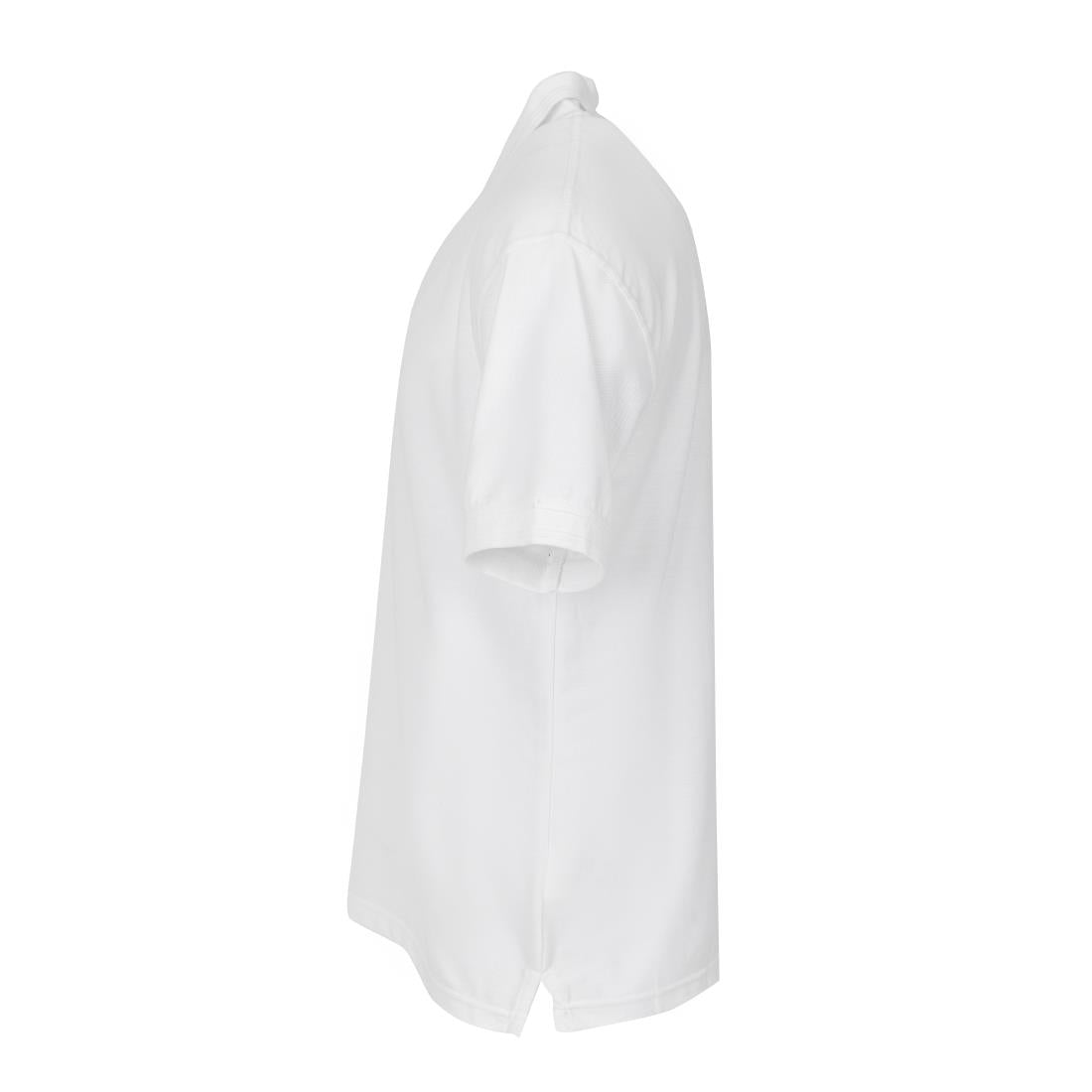 Polo mixte blanc S - NISBETS