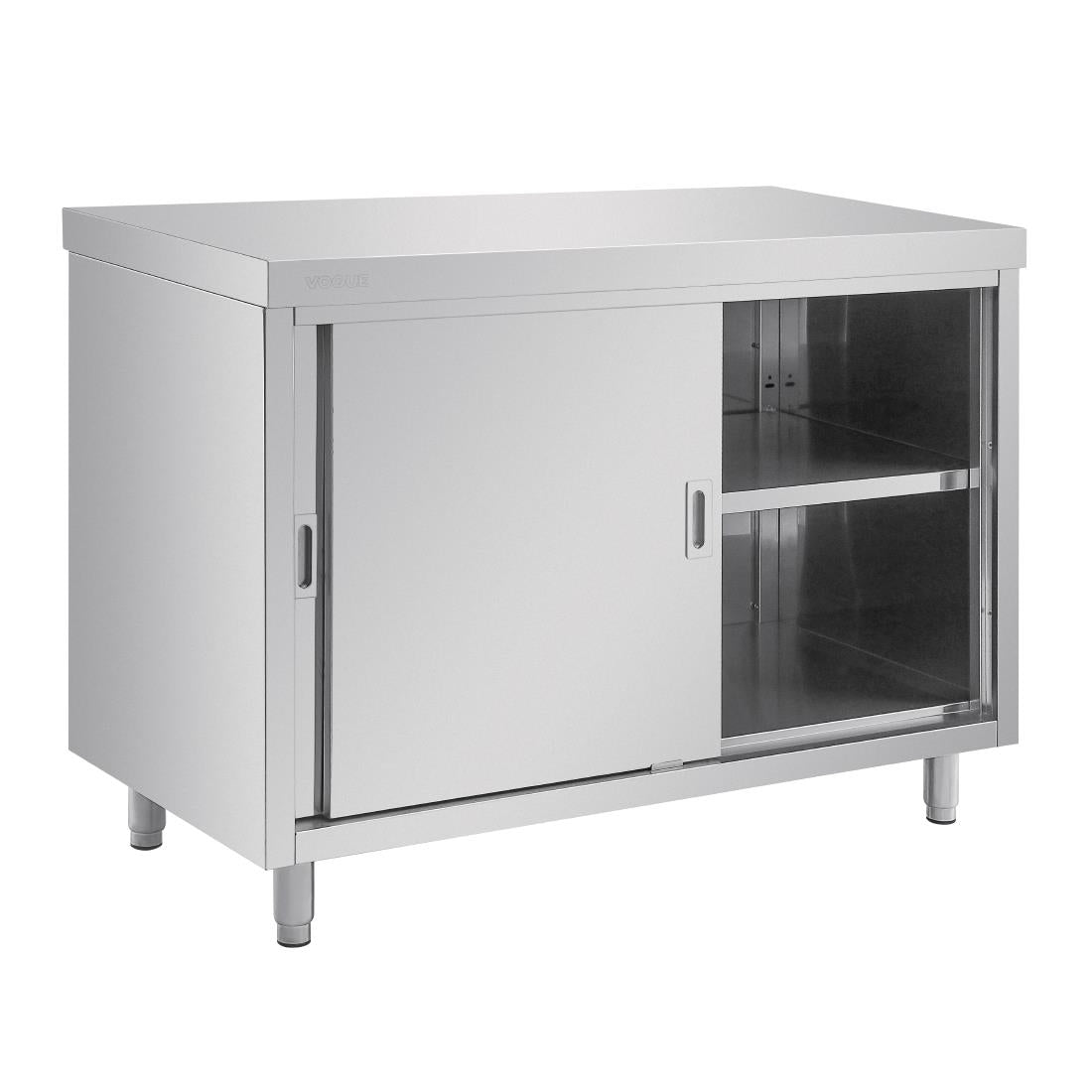 Placard sur pied en acier inoxydable Vogue 1200mm - NISBETS