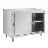 Placard sur pied en acier inoxydable Vogue 1200mm - NISBETS