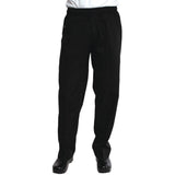 Pantalon de cuisinier ample unisexe Chef Works Better Built Baggy noir - NISBETS