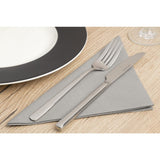 Serviettes déjeuner ouate gris granite compostables Duni 400mm (lot de 750) - NISBETS