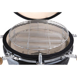 Barbecue kamado sur chariot avec tablettes Buffalo