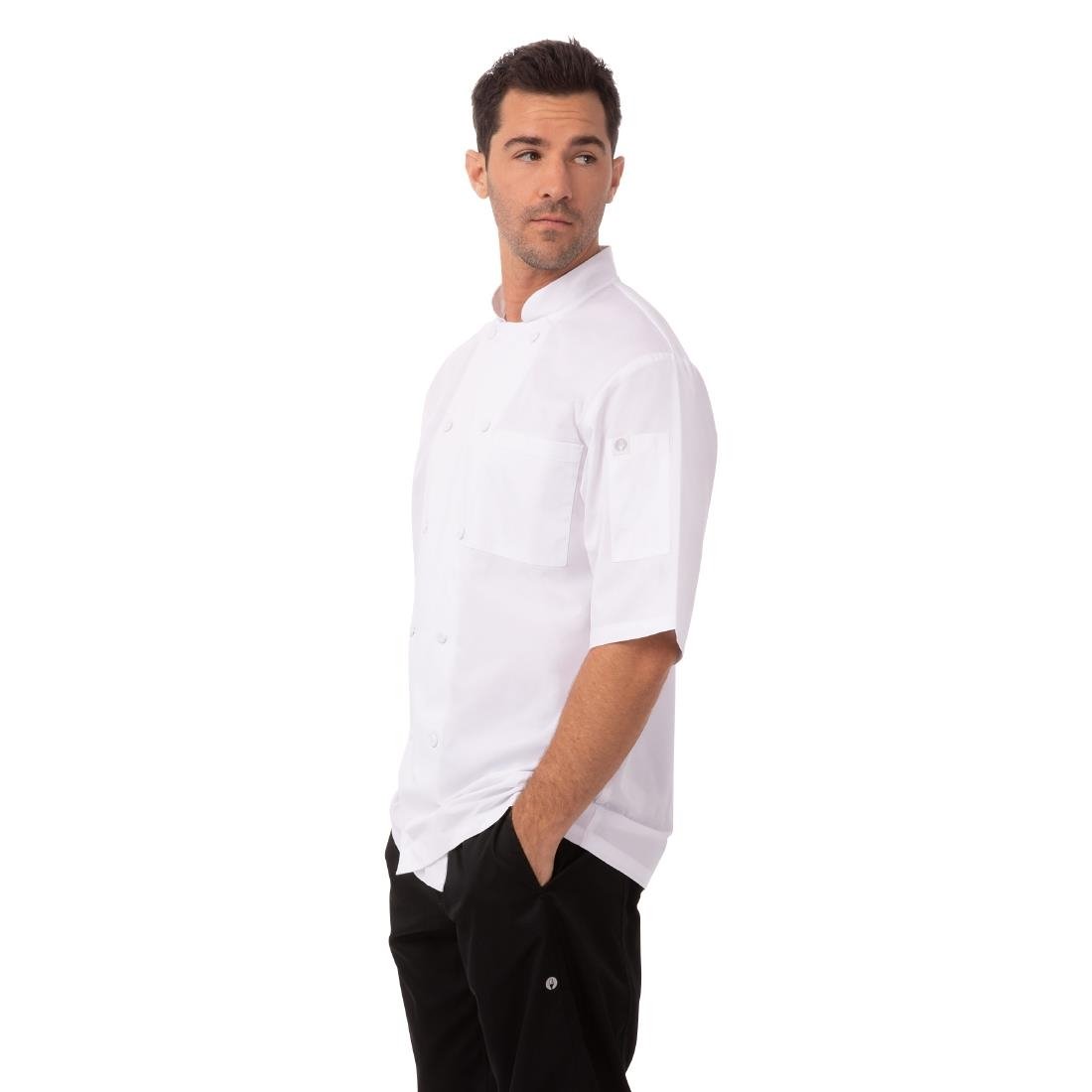 Veste de cuisine mixte blanche Cool Vent Chef Works Montreal - Taille XS