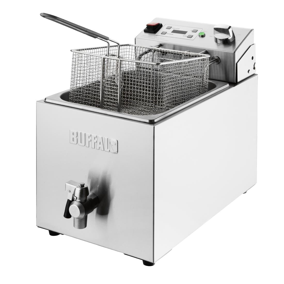 Friteuse électrique simple avec minuterie Buffalo 8L