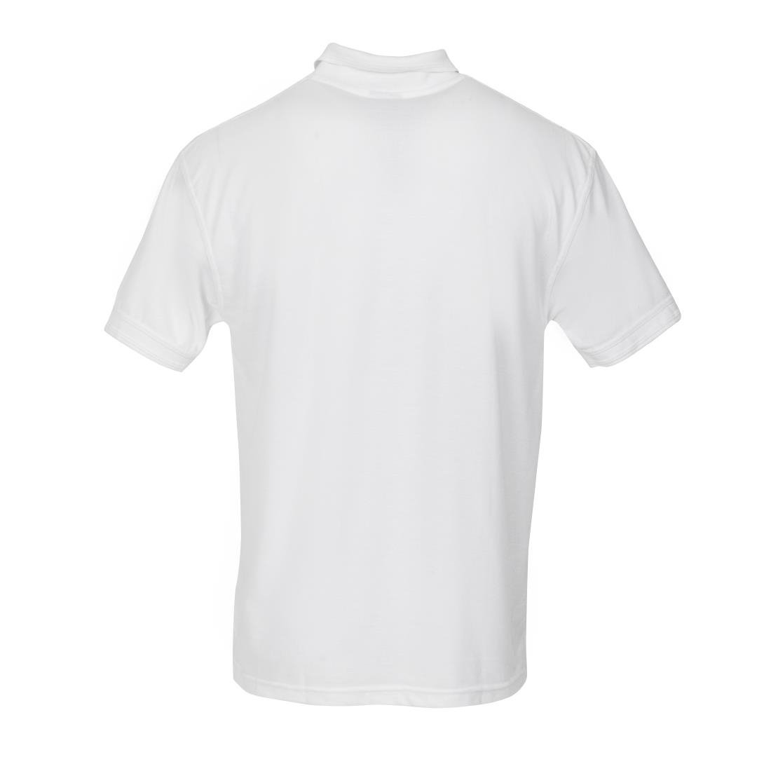 Polo mixte blanc S - NISBETS