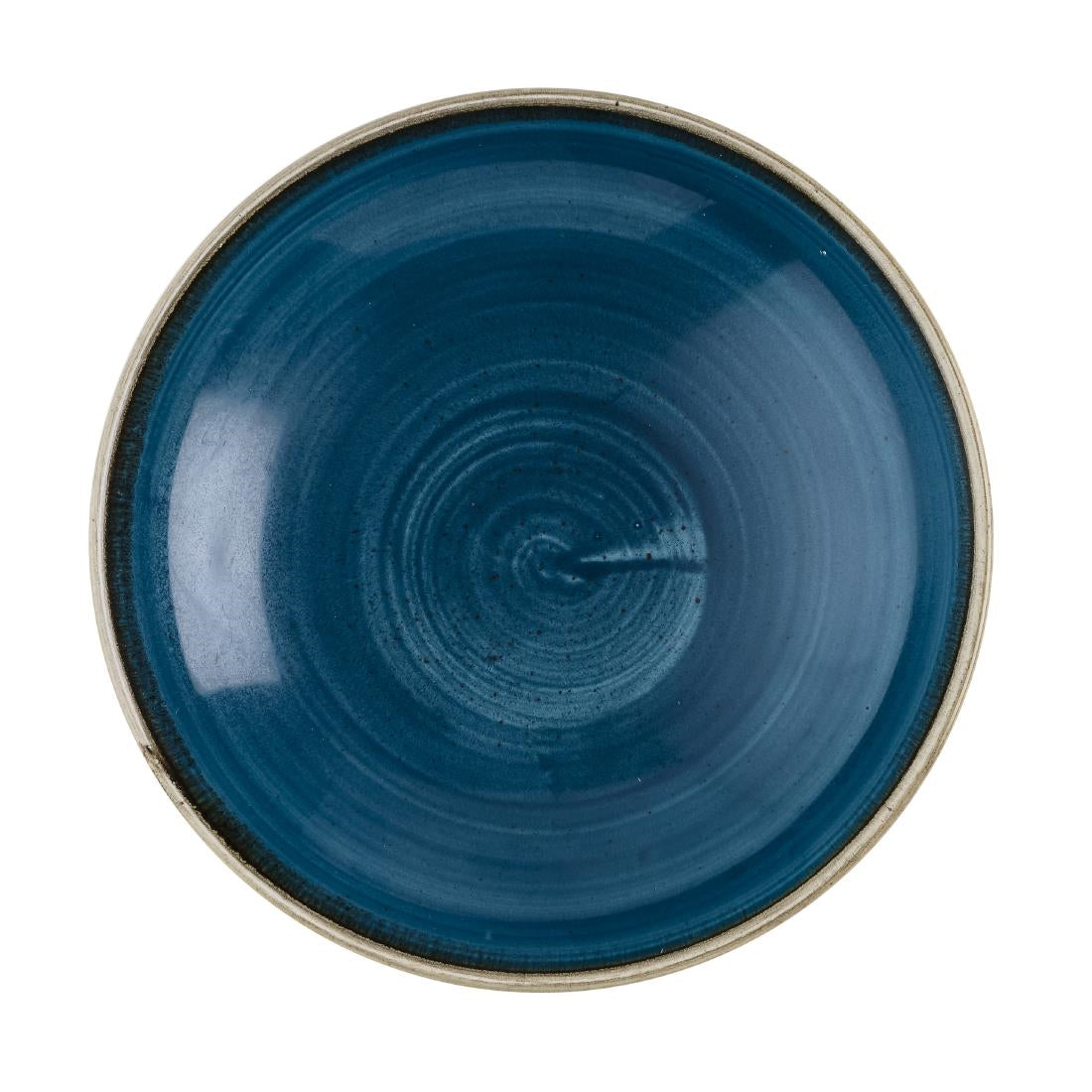 Assiettes coupe ronde Churchill Stonecast Java Blue 184mm (Lot de 12)