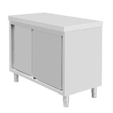 Armoire sur pieds en acier inoxydable Vogue 900x1500x600mm