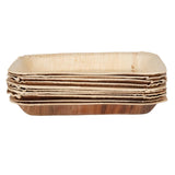 Assiettes creuses rectangulaires en feuilles de palmier Fiesta Compostable 250mm (lot de 100)