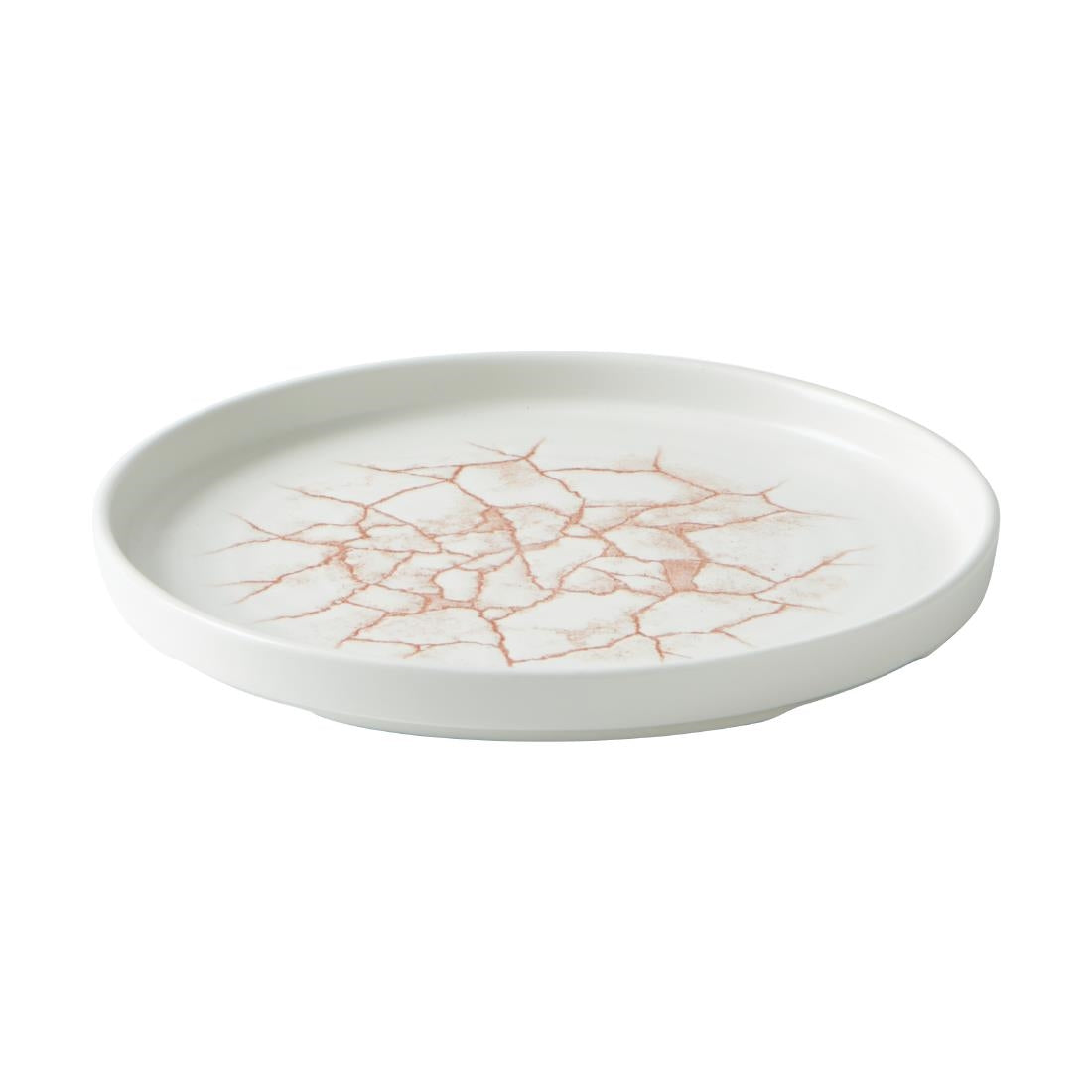 Assiettes avec rebord Churchill Studio Prints Kintsugi Coral 220mm (Lot de 6)