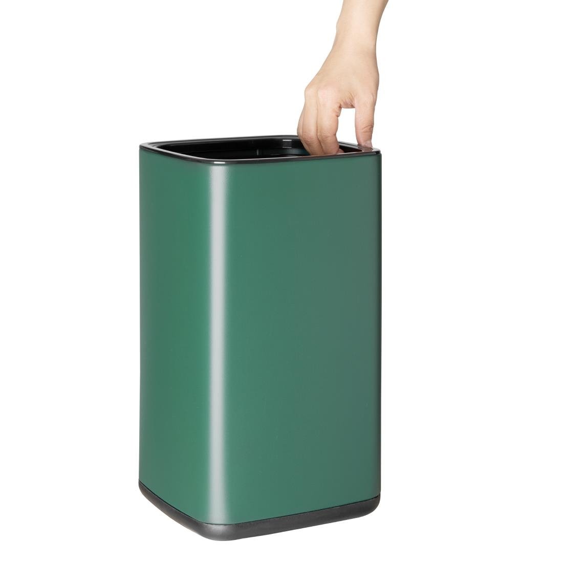 Poubelle carrée Bolero verte 10L